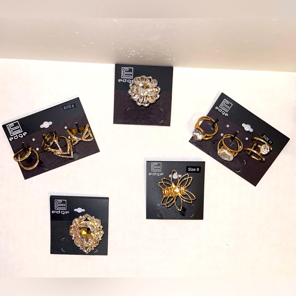 Bundle Five Sets of Deco Rings(10)